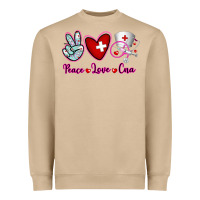 Mushroom Peace Love Cna Heavyweight Sweatshirt - RanaPortraitStore