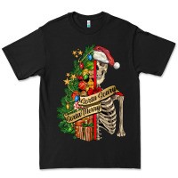 Black sorta merry sorta scary skeleton Premium Tee - FaDigitalArtStudio