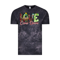 Cloud Black Love Came Down Vintage Tee - CowhideDigitalArt
