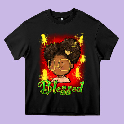Blessed Juneteenth Heavy Core Tee Designed By Fadigitalartstudio
