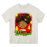Cream blessed juneteenth Heavy Core Tee - FaDigitalArtStudio