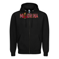 Black madrina lady of guadalupe Zipper Hoodie - Jasminsmagicworld