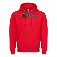 Red madrina lady of guadalupe Zipper Hoodie - Jasminsmagicworld