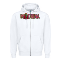 White madrina lady of guadalupe Zipper Hoodie - Jasminsmagicworld