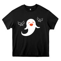 Black genshin impact hu tao  spirit ghost art lightweight Heavy Core Tee - DesigneFamous