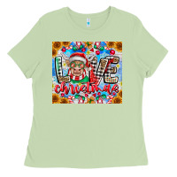 Matcha Love Christmas highland cow Ladies Tee - CowhideDigitalArt