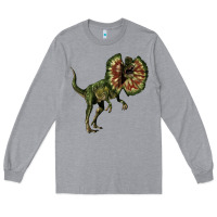 Heather Grey Dilophosaurus Long Sleeve Tee - LillyAllenDesigns
