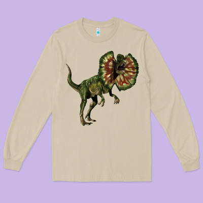 Dilophosaurus Long Sleeve Tee Designed By Lillyallendesigns