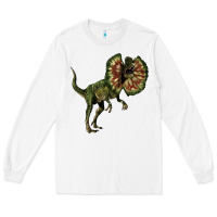 White Dilophosaurus Long Sleeve Tee - LillyAllenDesigns