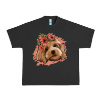 Pigment Black cockapoo floral pink glitter Urban Heavy Tee - Jasminsmagicworld