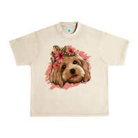 Sandshell cockapoo floral pink glitter Urban Heavy Tee - Jasminsmagicworld