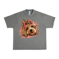 Tornado cockapoo floral pink glitter Urban Heavy Tee - Jasminsmagicworld