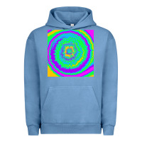Pigment Pebble Blue tye die pattern Urban Hoodie - RanaPortraitStore