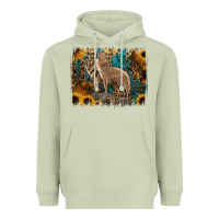 Matcha Western Wolves Heavyweight Hoodie - Jasminsmagicworld