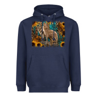 Navy Western Wolves Heavyweight Hoodie - Jasminsmagicworld