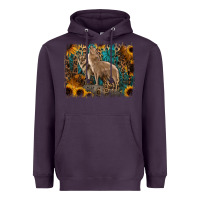 Plum Western Wolves Heavyweight Hoodie - Jasminsmagicworld
