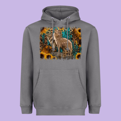 Western Wolves Heavyweight Hoodie Designed By Jasminsmagicworld