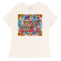 Bone Love Christmas highland cow Ladies Tee - CowhideDigitalArt