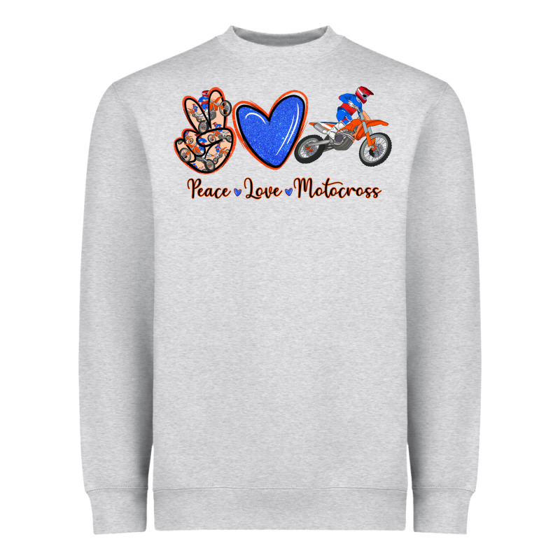 Peace Love Motocross Heavyweight Sweatshirt by RanaPortraitStore | Teevron