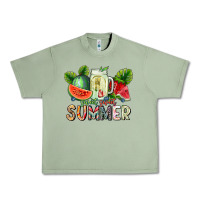 Oil Green summer Urban Heavy Tee - CowhideDigitalArt