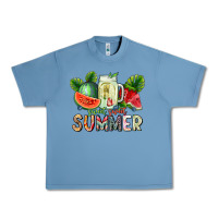 Pebble Blue summer Urban Heavy Tee - CowhideDigitalArt