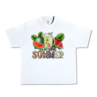White summer Urban Heavy Tee - CowhideDigitalArt
