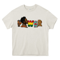 Cream Power Juneteenth Heavy Core Tee - FaDigitalArtStudio