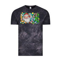 Cloud Black Love Santa Vintage Tee - CowhideDigitalArt