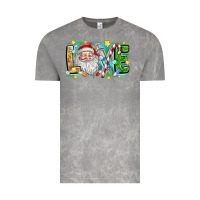 Cloud Rock Love Santa Vintage Tee - CowhideDigitalArt