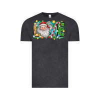 Vintage Black Love Santa Vintage Tee - CowhideDigitalArt