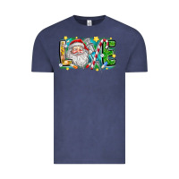 Vintage Denim Love Santa Vintage Tee - CowhideDigitalArt
