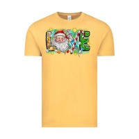 Vintage Mustard Love Santa Vintage Tee - CowhideDigitalArt