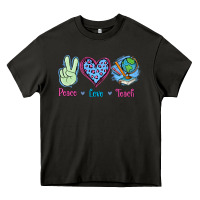 Asphalt Peace Love Teach Heavy Core Tee - Jasminsmagicworld