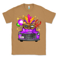 Toasted Coconut Mardi Gras Truck Leopard Mask Classic Tee - FaDigitalArtStudio