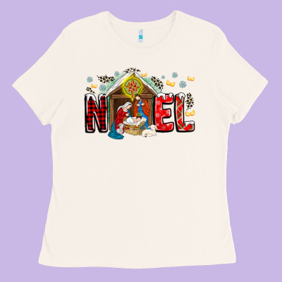 Noel Ladies Tee Designed By Cowhidedigitalart