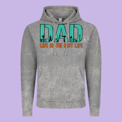 Dad Life Is The Best Life Vintage Hoodie Designed By Artiststas