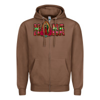 Chestnut nana floral aztec leopard Zipper Hoodie - Jasminsmagicworld