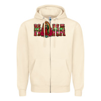 Sandshell nana floral aztec leopard Zipper Hoodie - Jasminsmagicworld