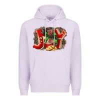 Lilac christmas joy coffee Premium Hoodie - BarkalooDesign
