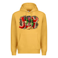 Mustard christmas joy coffee Premium Hoodie - BarkalooDesign