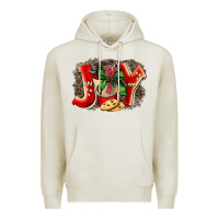 Oatmeal Heather christmas joy coffee Premium Hoodie - BarkalooDesign