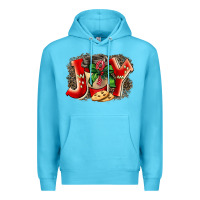 Ocean Blue christmas joy coffee Premium Hoodie - BarkalooDesign