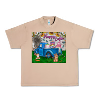 Burro happy easter truck Urban Heavy Tee - CowhideDigitalArt