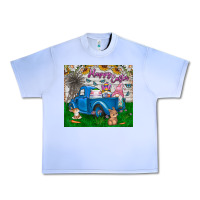 Grape Ice happy easter truck Urban Heavy Tee - CowhideDigitalArt