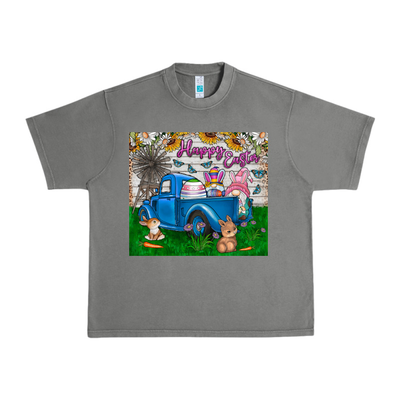 Happy Easter Truck Urban Heavy Tee by CowhideDigitalArt | Teevron