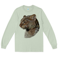 Matcha Jaguarundi Head Long Sleeve Tee - LillyAllenDesigns