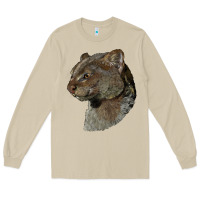 Mushroom Jaguarundi Head Long Sleeve Tee - LillyAllenDesigns