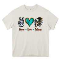 Cream Peace Love Indians Heavy Core Tee - Jasminsmagicworld