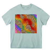 Arona Pride rainbow leopard design Heavy Core Tee - FaDigitalArtStudio