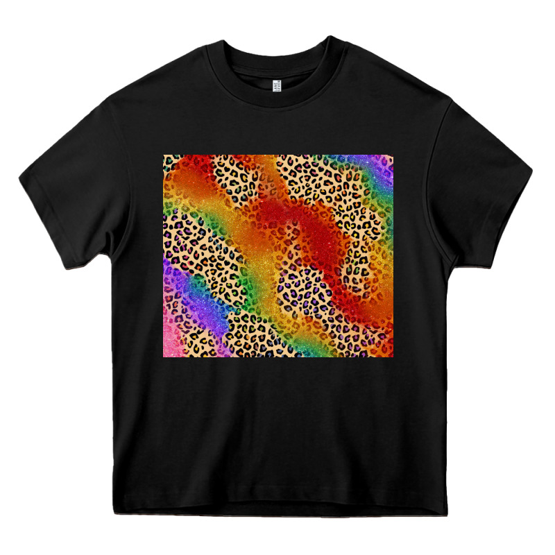 Pride Rainbow Leopard Design Heavy Core Tee by FaDigitalArtStudio | Teevron